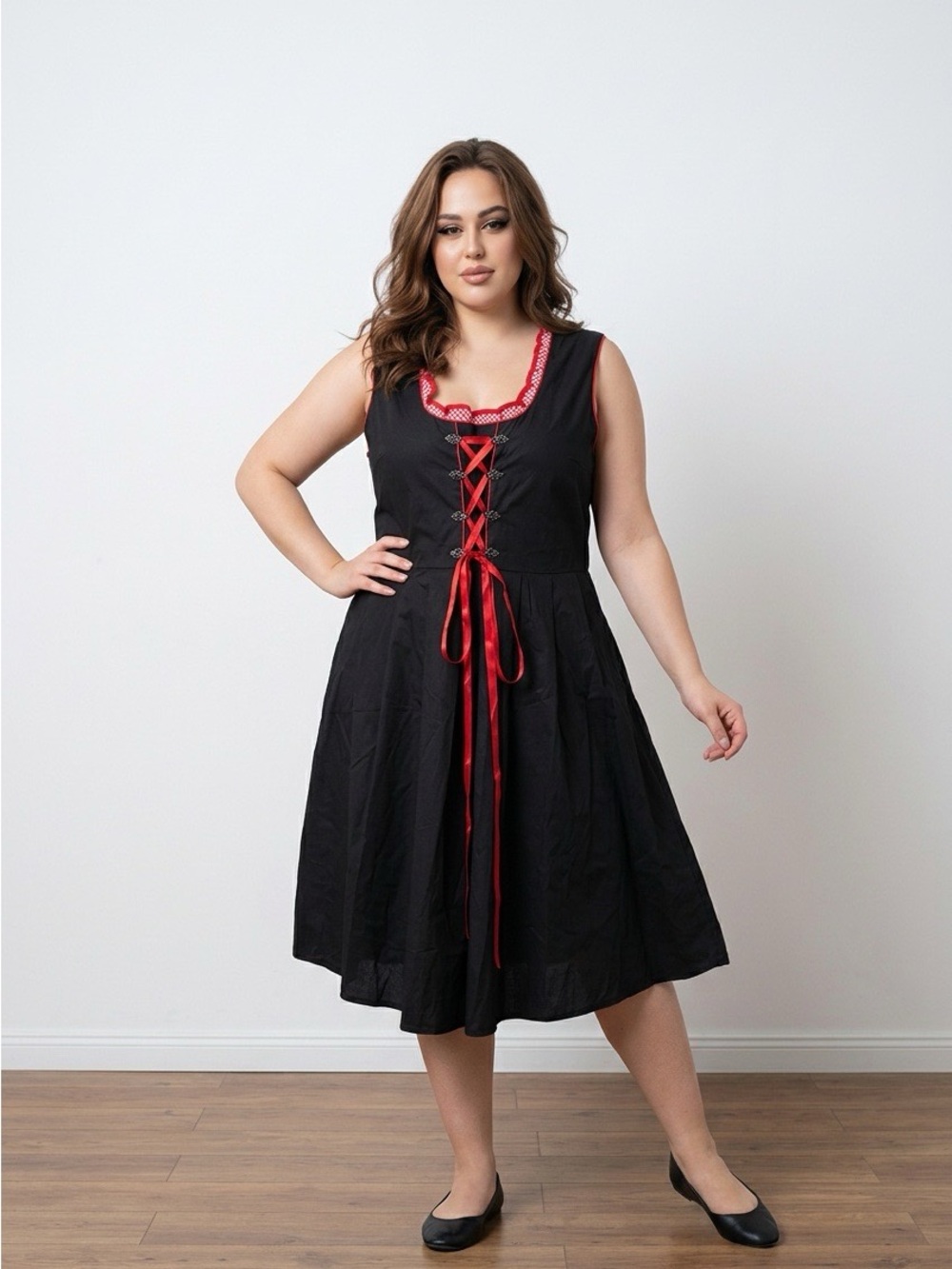 NWT Scarlet Darkness Poplin Dress